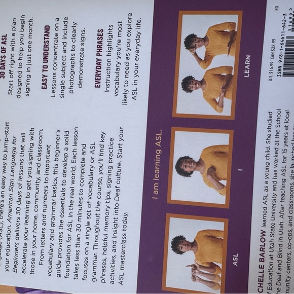 ❌SOLD❌ American Sign Language Learning Set - Picture 6 of 7